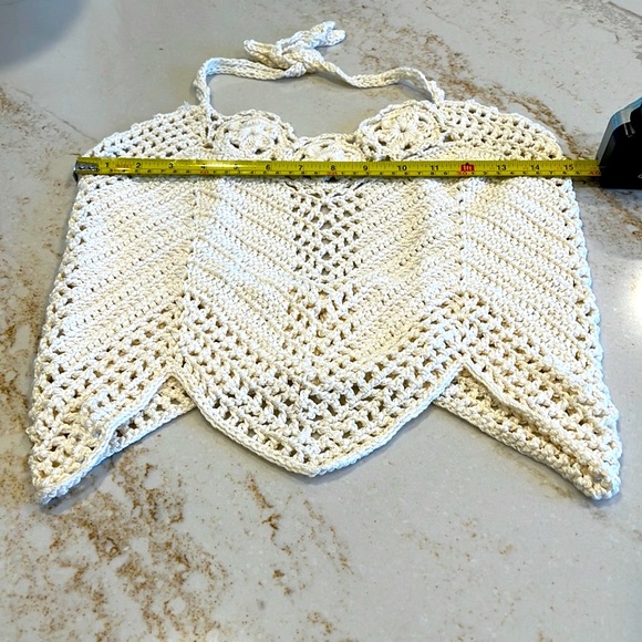 Hand crocheted tank and sweater !🤩🤩🤩 One of a kind from Newport Beach, Ca 💖 - Picture 3 of 8